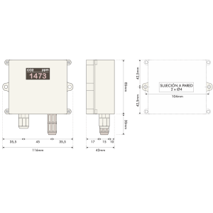 Dimensiones CO2-42-DIS
