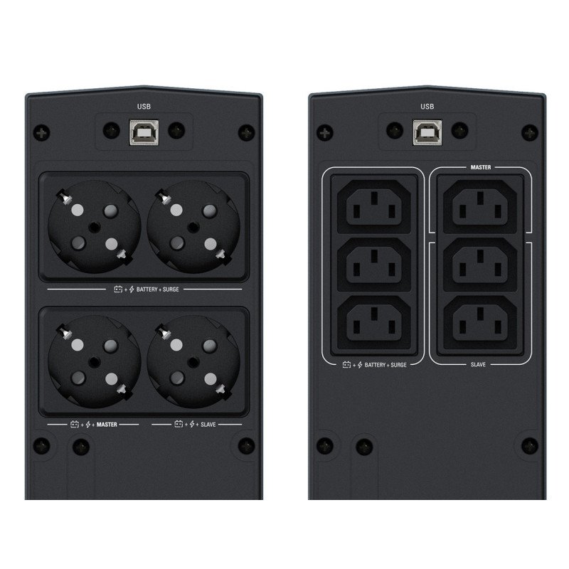 SAI 750VA SALICRU SPS SOHO+ NEGRO - miniatura 3