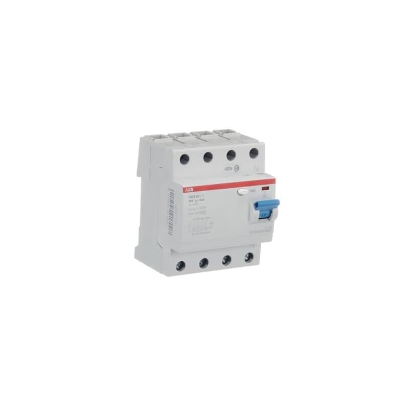 F204AC-80/0.3 - Interruptor Diferencial ABB 4P 80A 300mA | Electrosuministros