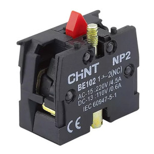 NP2-BE102 - Bloque de Contacto CHINT 1NC | Electrosuministros