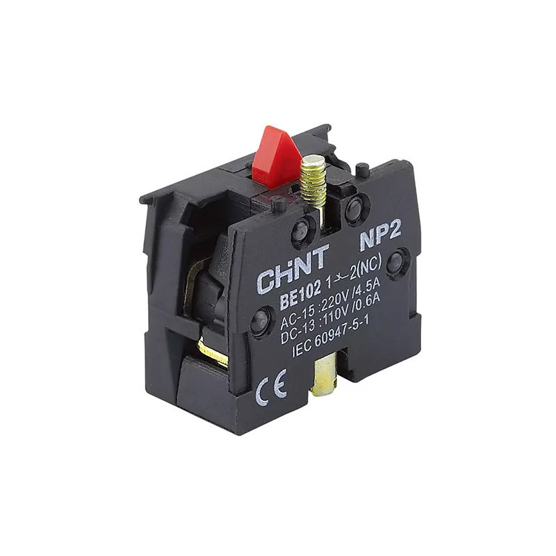 NP2-BE102 - Bloque de Contacto CHINT 1NC | Electrosuministros