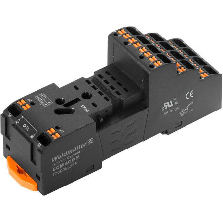 SCM 4CO P - Zócalo de Relé Weidmüller 7760056363 | Electrosuministros