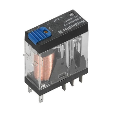 DRI424024LT - Relé Weidmüller 24V DC 5A 2 CO | Electrosuministros