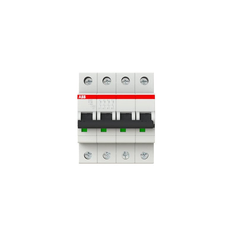 S204-C50 - Magnetotérmico ABB 4P 50A Curva C | Electrosuministros