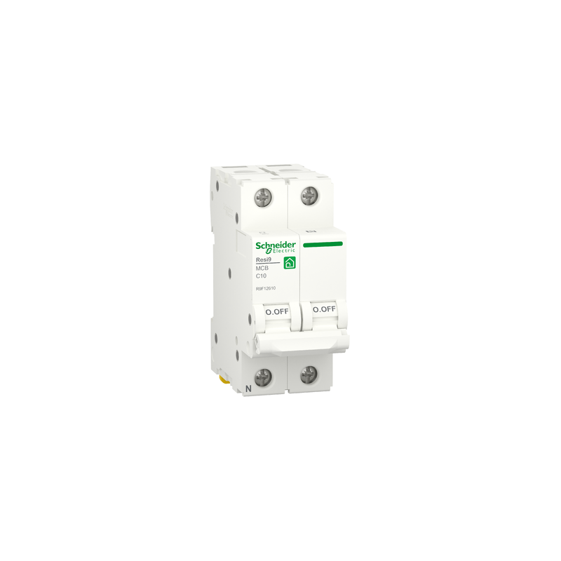 Magnetotérmico 1P+N 10A | Schneider Resi9 | R9F12610