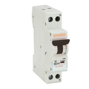 Magnetotérmico 1P+N 10A | MAXGE EPDPN6KC10 | Compacto 1 Módulo