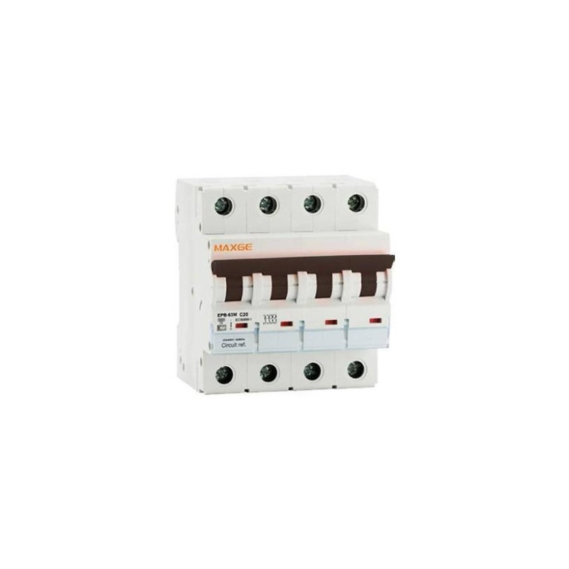 EPB63M4C10 - Magnetotérmico Maxge 4P 10A Curva C | Electrosuministros