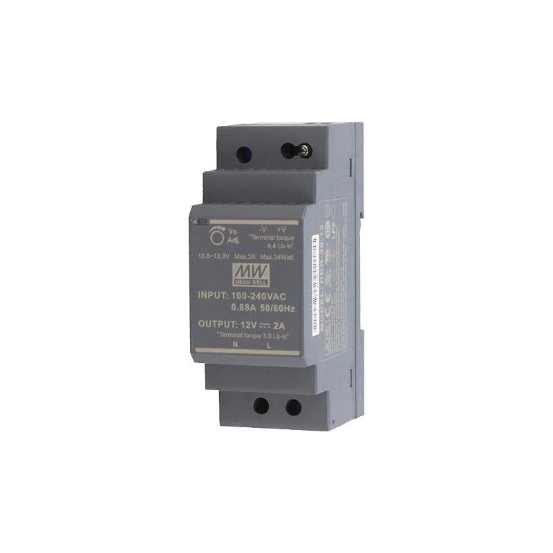 HDR-30-12 - Fuente Alimentación Mean Well 12V 2A | Electrosuministros