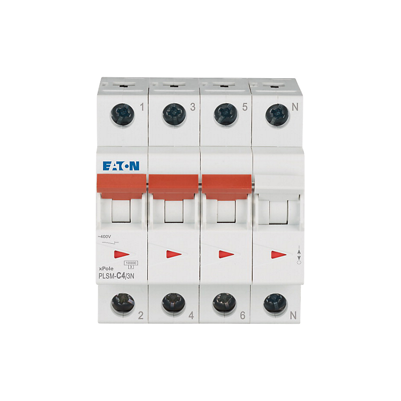 PLS6-C10/3N - Magnetotérmico Eaton 3P+N 10A Curva C | Electrosuministros