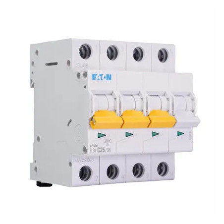 PLS6-C25/3N - Magnetotérmico Eaton 3P+N 25A Curva C | Electrosuministros